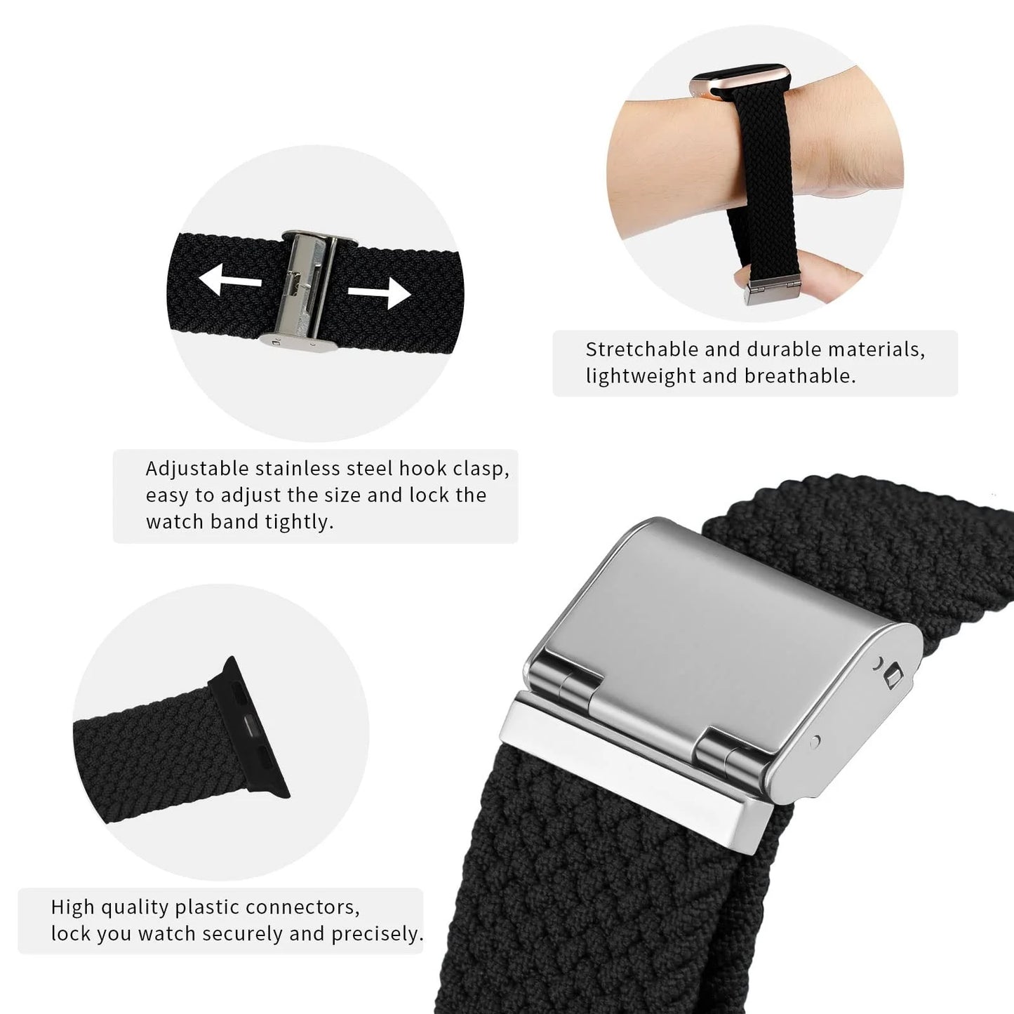 Metal Stainless Steel Strap Compatible with Apple Watch Bands 44Mm 45Mm 49Mm 42Mm 41Mm 40Mm 38Mm Accessories Bracelet Metal Wristbands for Iwatch Series 9 8 Ultra 3 4 5 6 SE 7 41Mm 45Mm Men Band